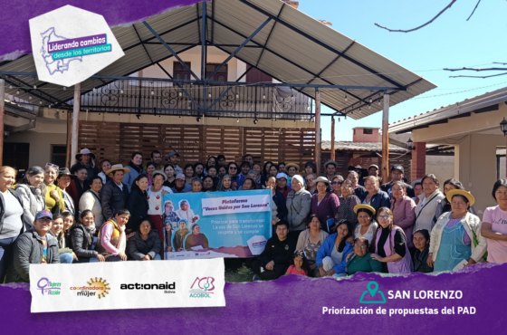 Encuentro de priorización de propuestas del PAD de San Lorenzo